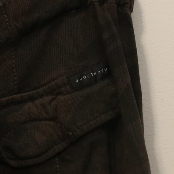 SANCTUARY Terrain Pull On Earth Camo Army Pant in Brown Relaxed Fit - Picture 7 of 9